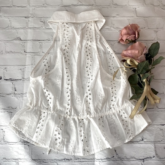 Free People NWT Tangerine Eyelet Top - Picture 8 of 15